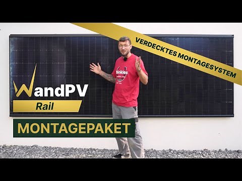 WandPV Rail - verdecktes Montagesystem Designlösung!