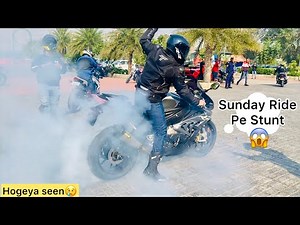 Sunday Ride pe hue Stunts😱Or Hogeya scene 😢