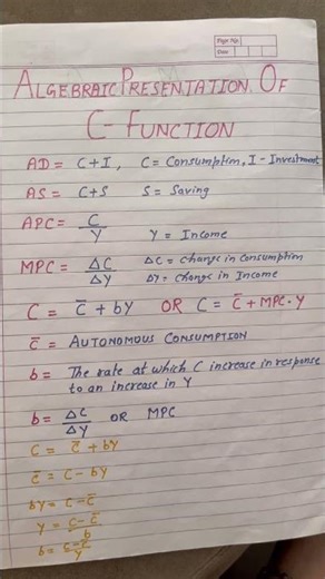 Algebraic Presentation of C-function