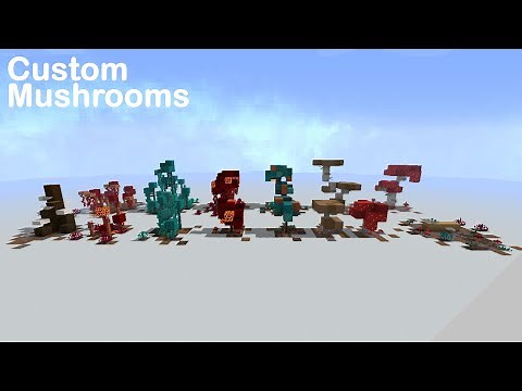 How to Make Custom Mushrooms [] Minecraft Tutorial [] Minecraft 1.16.3