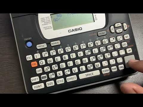 Review Printer Label Casio KL-820w