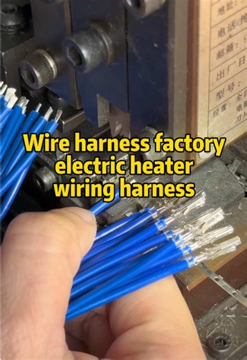 This electric heater wiring harness is designed with a high-temperature resistant insulation layer#wire #fpy #heater #terminal #factory