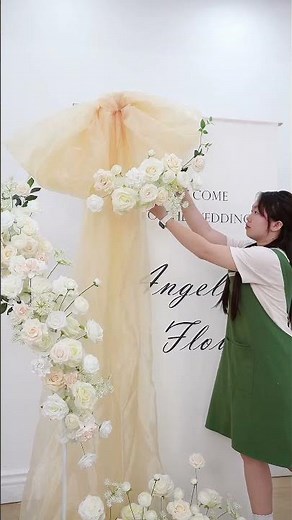 DIY your dream wedding floral backdrop step by step #wedding #rose#diy