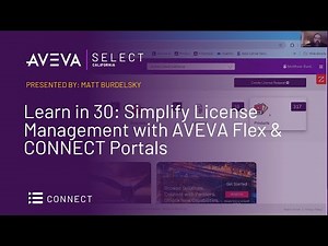 Learn in 30: Simplify License Management with AVEVA Flex & CONNECT Portals