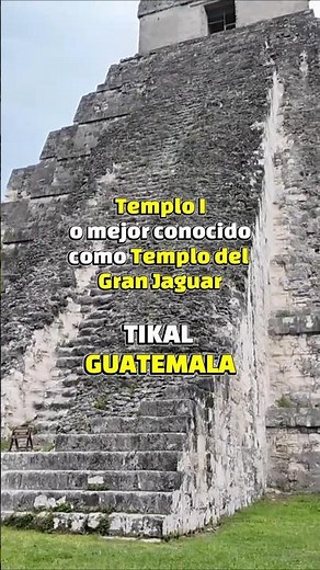 La pirámide mas famosa de Tikal Guatemala #maya #tikal #guatemala