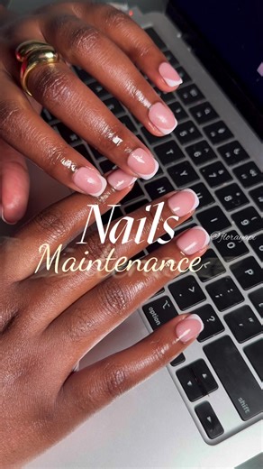 French Manicure/Press ons at home. Press ons from shein and handcream and cuticle oil from @LOCCITANE • • • • #nails💅 #nailtutorial #diynails #frenchmanicure #manicure💅 • • •