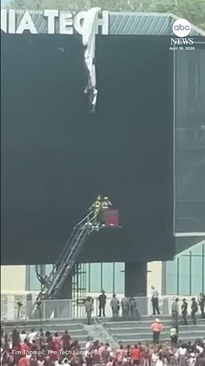Skydiver crashes into scoreboard before Virginia Tech game