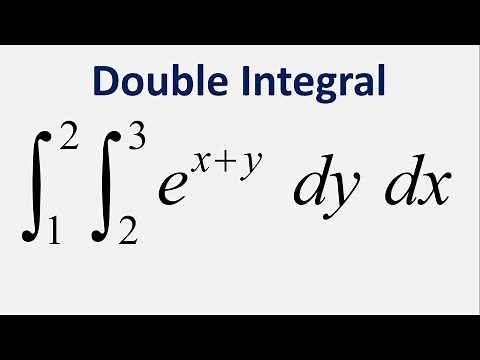 Double Integral: e^(x + y) dy dx , y = 2 to 3 , x = 1 to 2