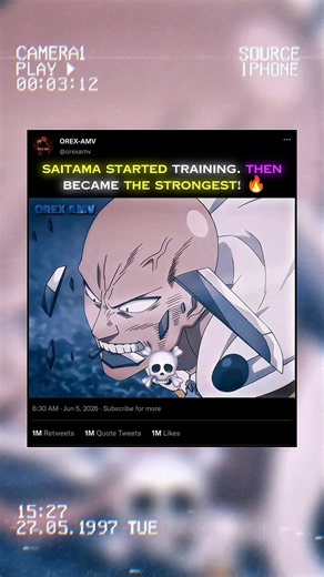💀 Saitama Started Training Then Became the Strongest! 🔥