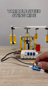 Variable Speed Swing Ride (Theme Park Spinning Chairs) #lego #technic #legotechnic #legofan #legomoc #legotechnicmoc #themepark #mechanism #satisfying #diy #legos #legoaddict #legolife #legoland #afol #legocity #legothemepark | Bricks Master Builders