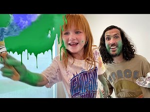 How to PAINT PUMPKiNS!! Mom Hands, Finger Painting, and Learning Colors with Niko! family challenge