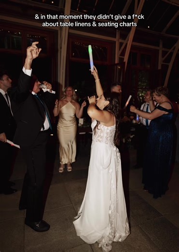 my favorite moment of every wedding is that moment when the couple finally realizes all that stressful planning is finally over it was all worth it 🥳