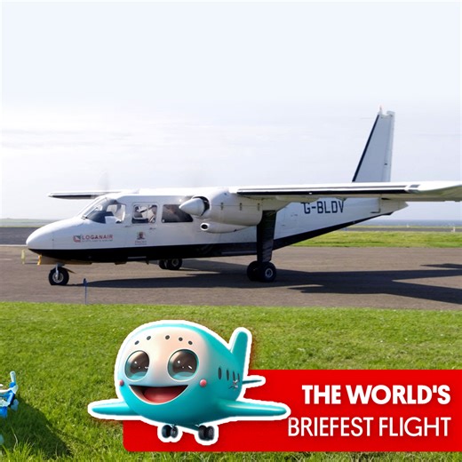 Hop onboard the shortest flight in the world ✈️🇬🇧 | Great Big Story