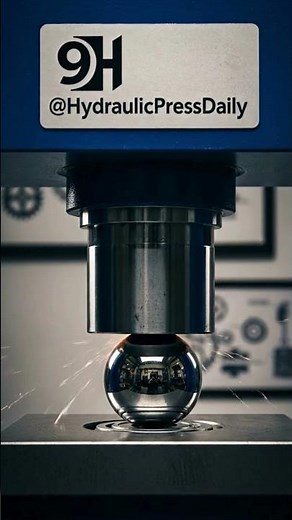 Steel Ball vs 100 Tons of Pressure ⚙️🔥 | Realistic Metal Compression Test #crushingthings