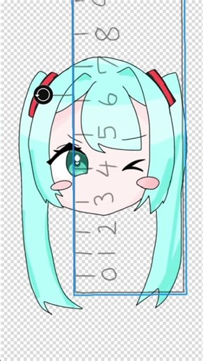 定規チャレンジやってみた！ #定規チャレンジ #イラスト #定規 #イラストメイキング #イラストメイキング #夢っぴのお部屋 #初音ミク
