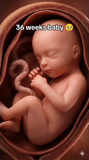 36 weeks baby inside the womb 🥹❤️ #usa🇺🇸 #BabyDevelopment #momsoftiktok #PregnancyJourney #36weekspregnant🤰
