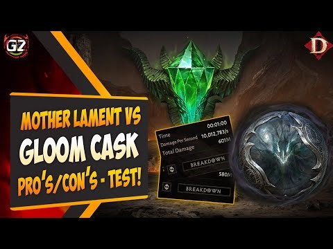 Gloom Cask Vs Mother Lament | Test & Pros/Cons - Which is Stronger | Diablo Immortal