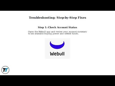 How To Fix “Buying Power Is Insufficient” on Webull - Settled Funds, Open Orders, Margin & Limits