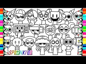 Sprunki OC New Coloring Pages / How To Color ALL Incredibox Sprunki OC Characters / NCS Music