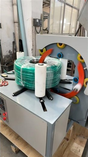 Watch How This PVC Hose Pipe Bundling Packing Machine works?#packingmachine#strappingequipment#hose