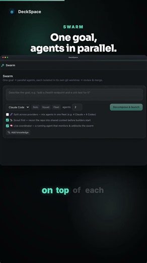 Run your AI coding agents side by side | DeckSpace