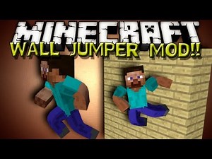 Minecraft Mods - WALL JUMPER MOD! FUN MINIMOD!!