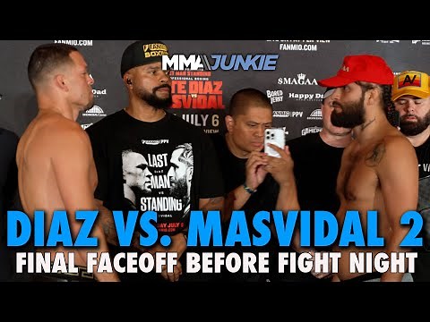 Nate Diaz vs Jorge Masvidal 2 Final Faceoff Before Fight Night