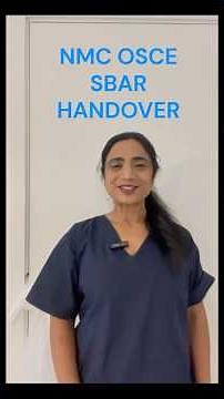 Quickest way to learn SBAR handover NMC OSCE EXAM #nmcosce #osceprep #education #medicalequipment