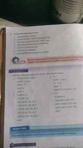 E. Answer the following questions.Define the term looping.Exp... | Filo