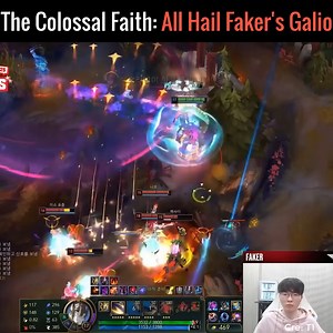 The Colossal Faith: All Hail Faker's Galio #t1faker #leagueoflegends #lol | Faker Gamer