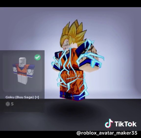 Goku ssj 2 in roblox#fypシ゚viral #roblox #robloxfyp #goku #dragonball#dragonballz #dragonballsuper