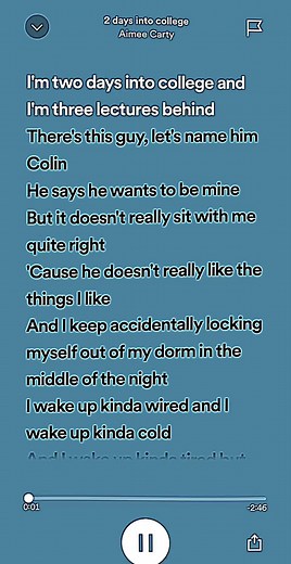 Aimee Carty College Song Lyric Remix | 2 Days Into College