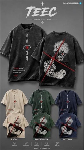 Anime Aesthetic Streetwear Outfit Ideas 2026 😍 | Oversized Tee & Cargo Pants Style #shorts