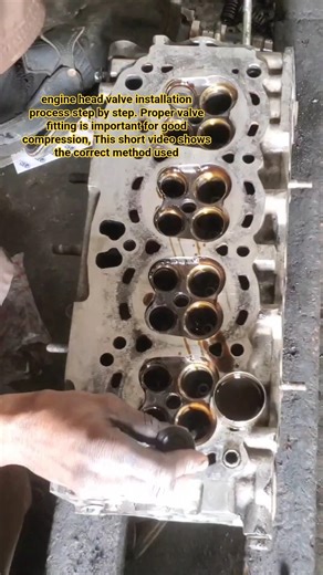 Engine Head valve installation | step by step! #shorts #youtube #engine