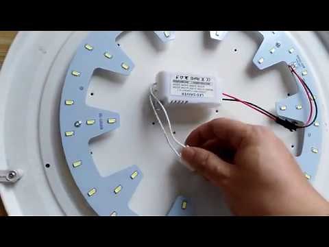 24W led ceiling light DIY install