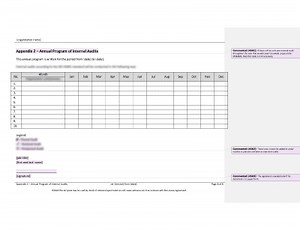Annual Program of Internal Audits [ISO 45001 documents]