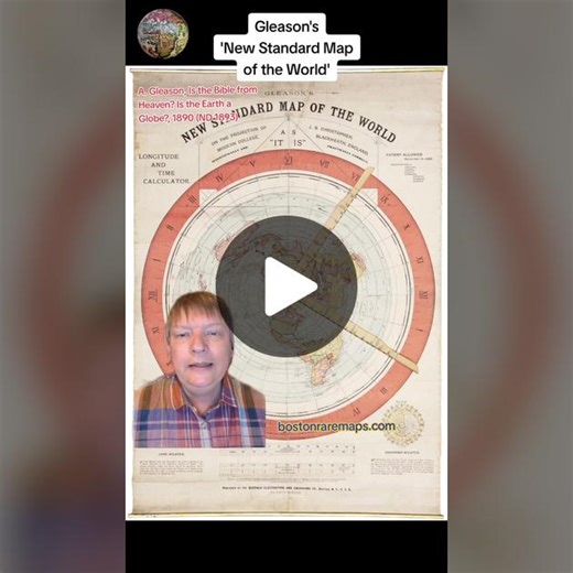 Gleason's New Standard Map of the World (1892) #historytiktok #dendlon #kartographie #flacherde #flatearth #gleason #weltkarte #nordpol #1892 #boston #globus #antarktis #geographie