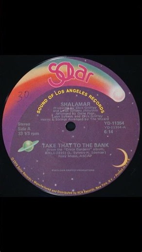 Take That To The Bank - Shalamar - 1994 12" Single Version