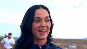 Pop star Katy Perry returns to Earth after space flight