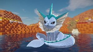 Minecraft Vaporeon Build Schematic - 3D model by inostupid