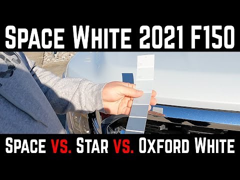 2021 Ford F150 Space White vs. Star & Oxford White - What color is Space White? + 3 New Headlights