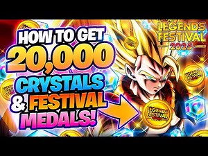 🔥 How To Get 20,000K FREE CHRONO CRYSTALS + LEGENDS FESTIVAL MEDALS EASY! (Dragon Ball Legends)