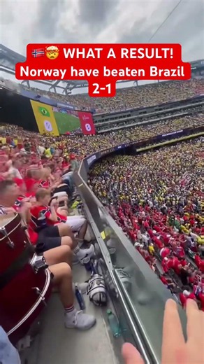 WHAT A RESULT! Norway have beaten Brazil 2-1 to book their place in the World Cup quarter-finals!