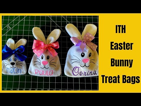 How to make In the hoop Easter treat bag. Embroidery tutorial.