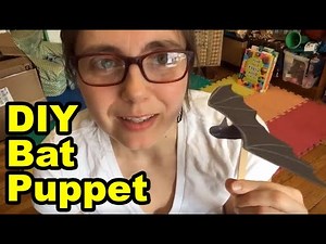 DIY Bat Puppet - Inspired by the book Stellaluna