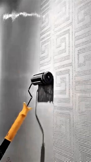 Texture Wall Technique Work Tool Using Precision Pattern Roller #worktool