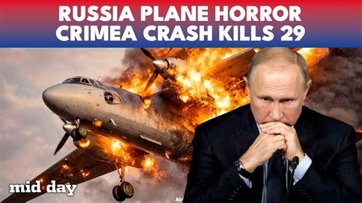 Russian military plane slams cliff in Crimea, 29 dead after AN-26 crashes