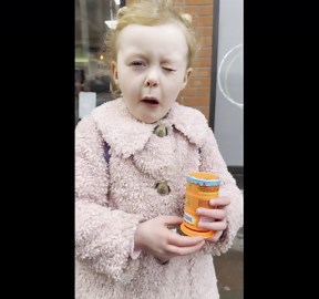 Sweet girl tries sour candy, her innocent reaction is hilarious *Toxic Waste Challenge*