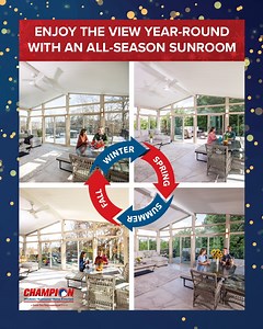 2.3K views · 108 reactions | The best home upgrade isn’t just a room. It’s a new way to live. What if you had a space that actually improved with every season? A true four-season sunroom adds valuable square footage you’ll use every single day. | Champion Windows & Home Exteriors | Facebook