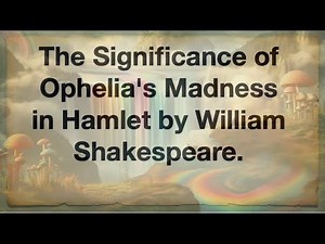 The Significance of Ophelia's Madness in Hamlet by William Shakespeare